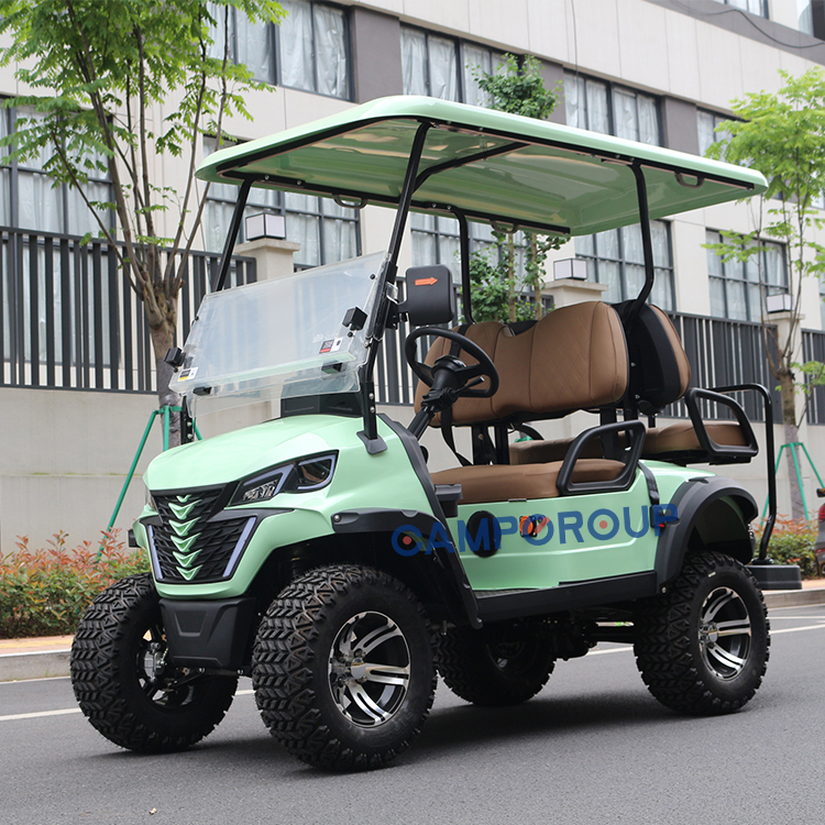 Camp Promotional 72v Golf Cart 4 Seater Electric Lithium Or Gas Powered Golf Buggy Cart Mini Club Car