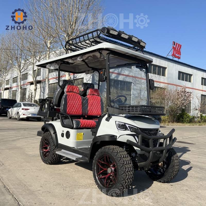 Genuine New Battery-powered 3-4 Seat Electric Golf Cart/pickup Truck/go-kart With A Speed Range Of 30-50 Km/h.