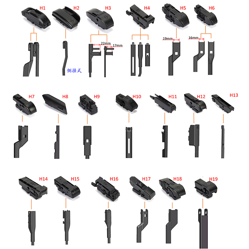 Factory Wholesale 14"-28" Premium Soft Windshield Wipers All-weather Natural Rubber Blade ISO Certified VW Golf T-Roc Pickup