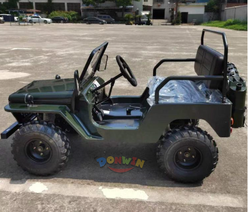 Willys Jeep 4x4 Electric Buggy Off Road Vehicle For Adult 150CC Buggy Mini Kart Classic Car Mini Jeep For Sale Custom Factory