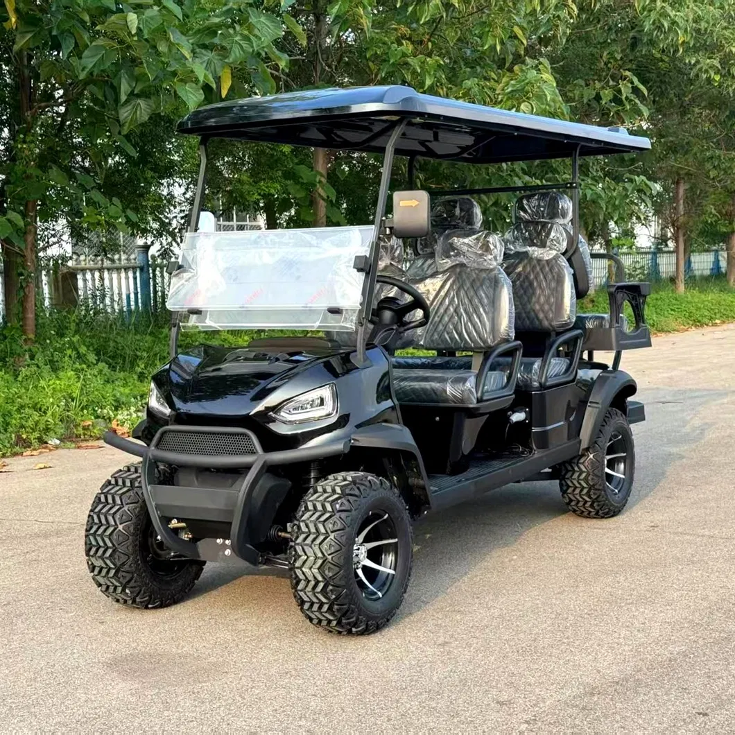 Black Electric Golf Cart