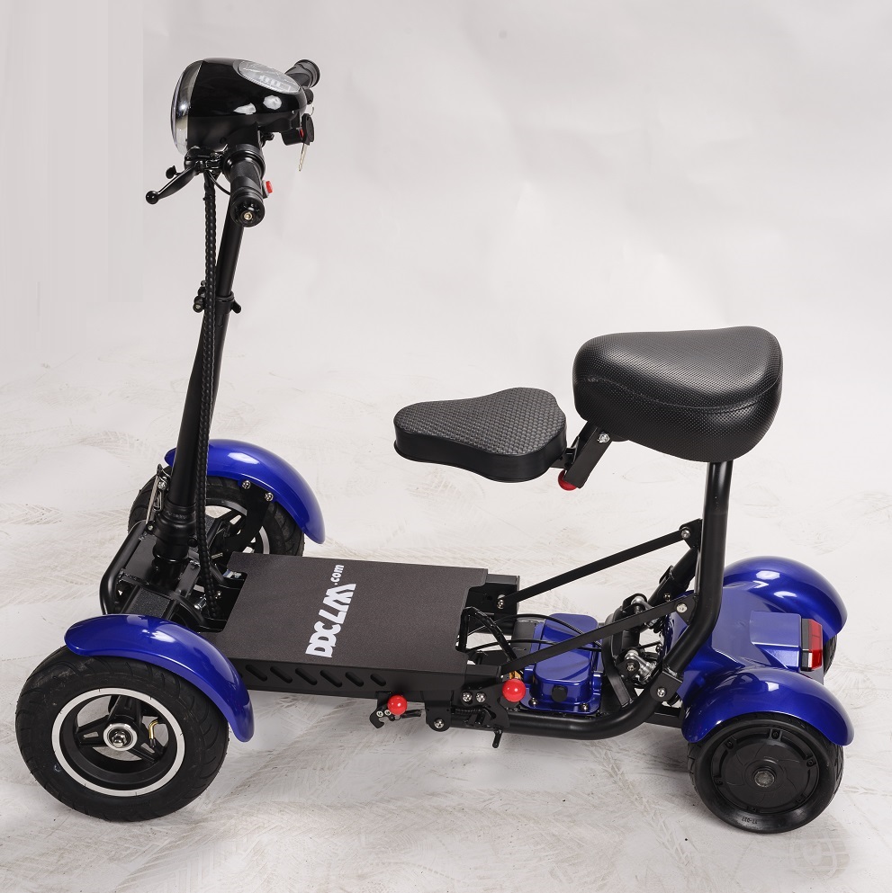 4 Wheeled Electric Mobility Adult Foldable Electric Scooter Golf Cart with Seat