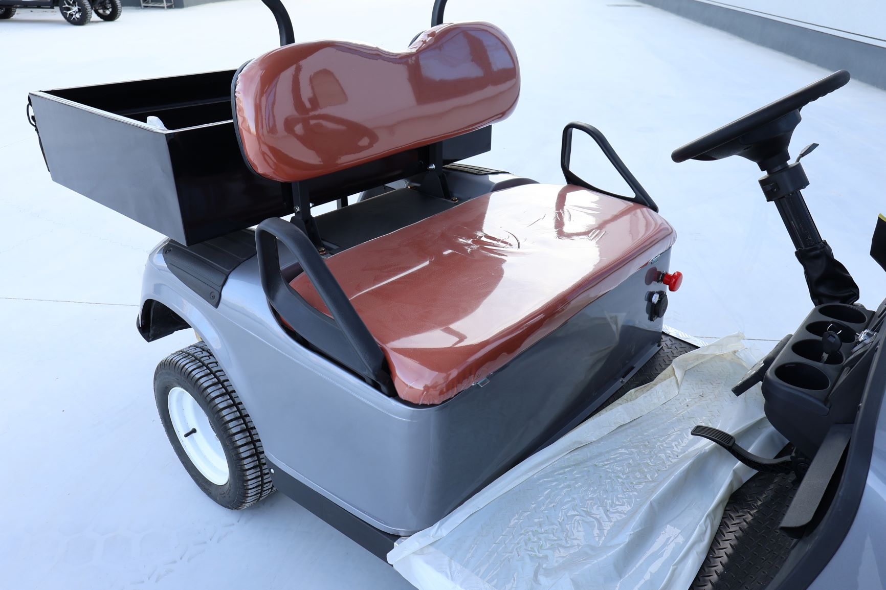 High Quality 4x4 Drive Gray Electric Club Car 2 Seats Golf Car With Intelligent Charger For Golf Course Scenic Area Tour