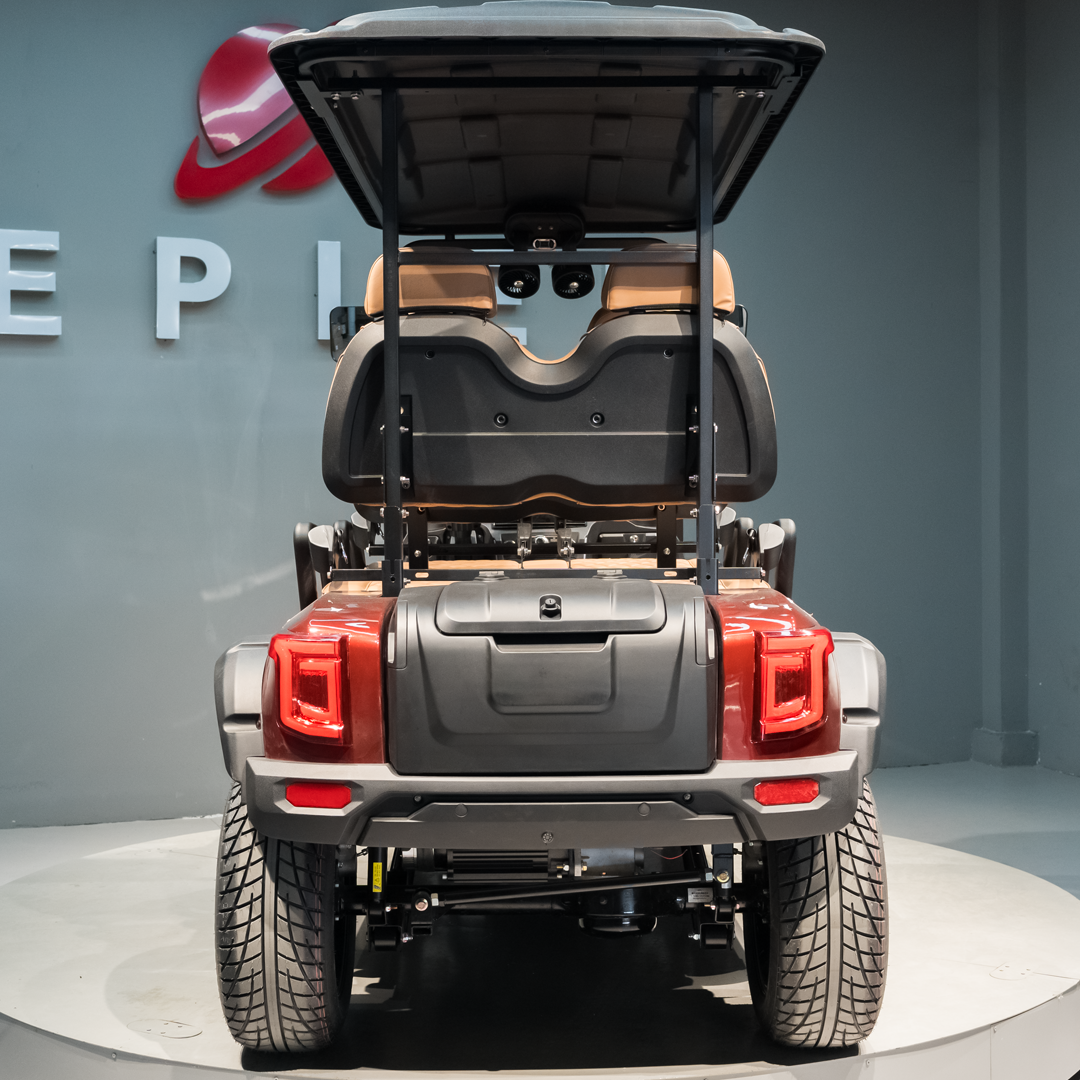 Kepler Foldable Electric Golf Cart Lightweight Aluminum Alloy 4-Seater with Charging Indicator Golf Club Cart