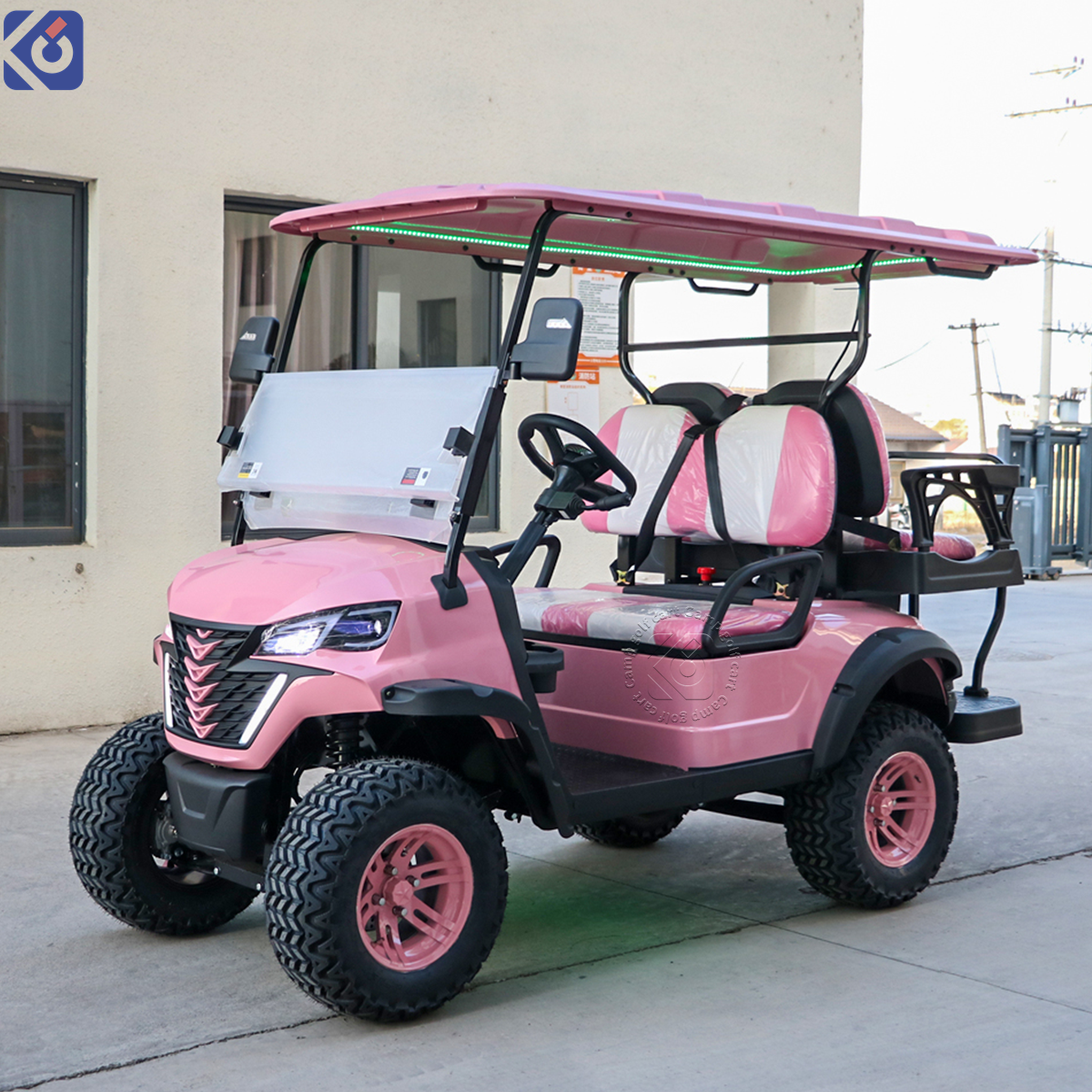 CAMP Off Road 4 Seater Electric Golf Cart for Sightseeing Use 72V Lithium Battery Club Car
