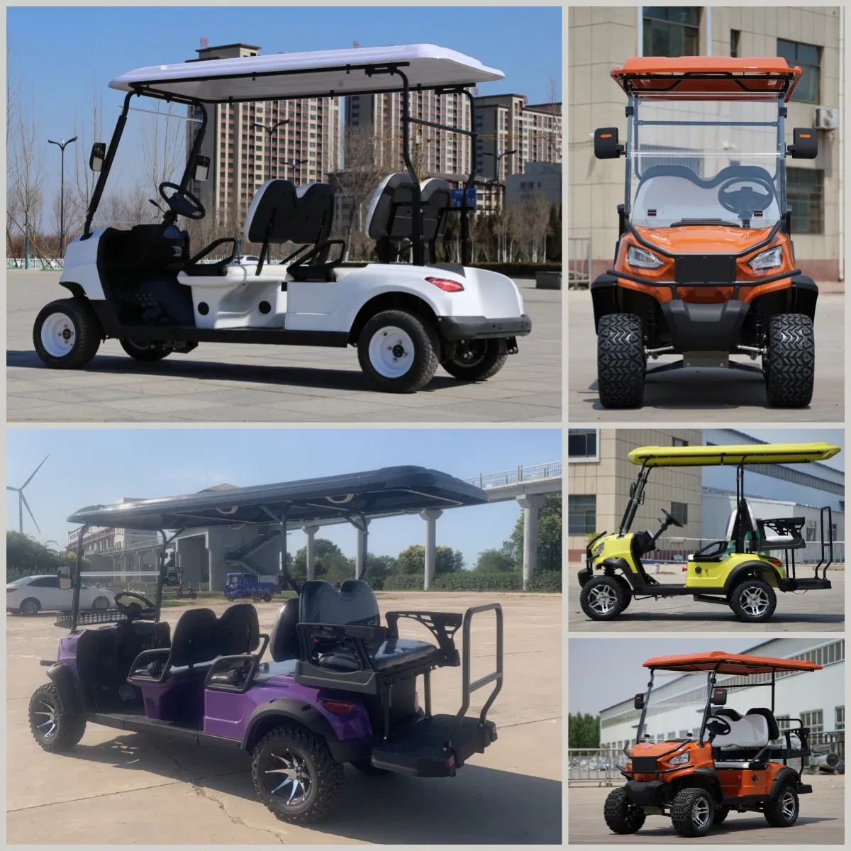 Stylish Lifted Golf Carts: 6-Seater Electric Luxury Ride