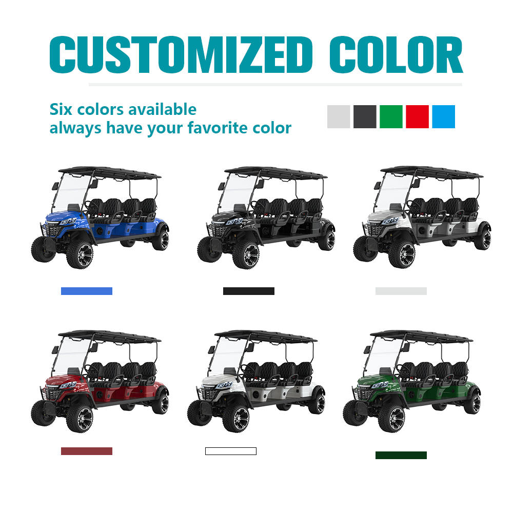 New Design Electric Smart Golf Cart Supply 2/4/6 Passenger Wholesale Price Lithium Battery Electric Golf Cart