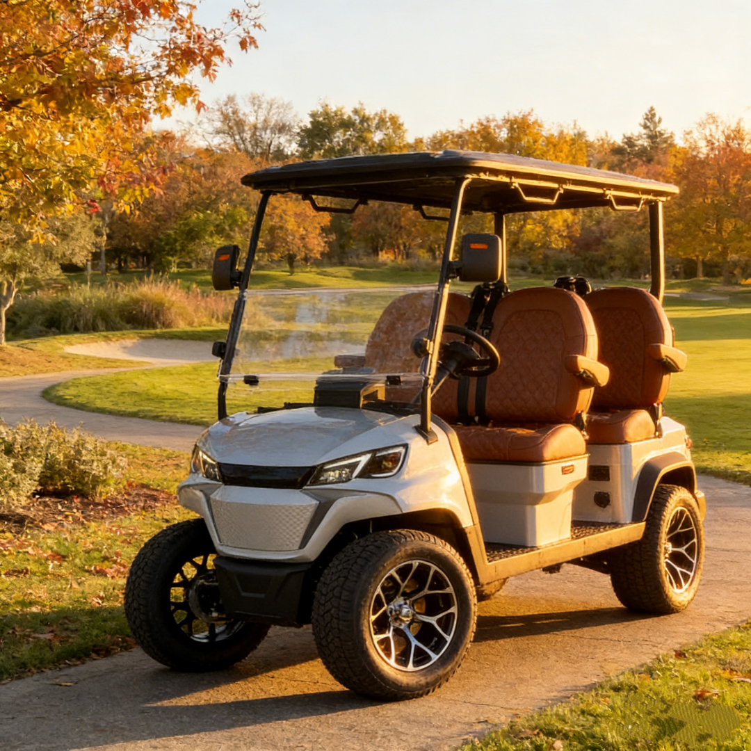Multi-Seat Electric Golf Cart with Flexible Layout