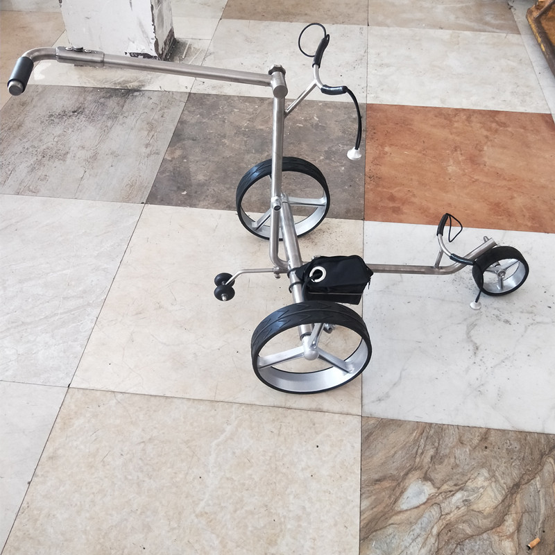 Golf Cart Prices Electric Titanium Alloy Trolley With Remote Control Invisible Tubular Motor Lithium Battery
