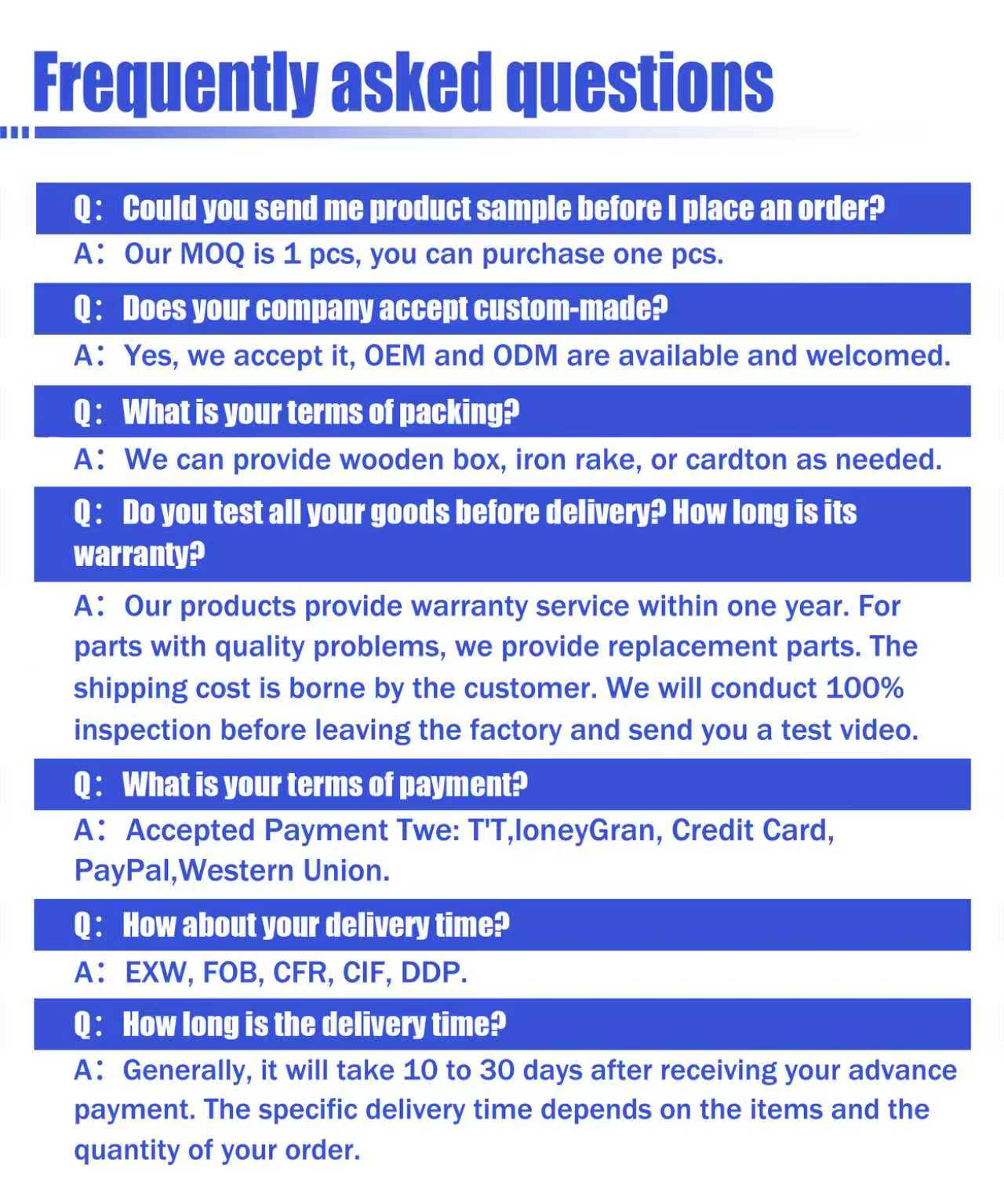 FAQ Guide 1