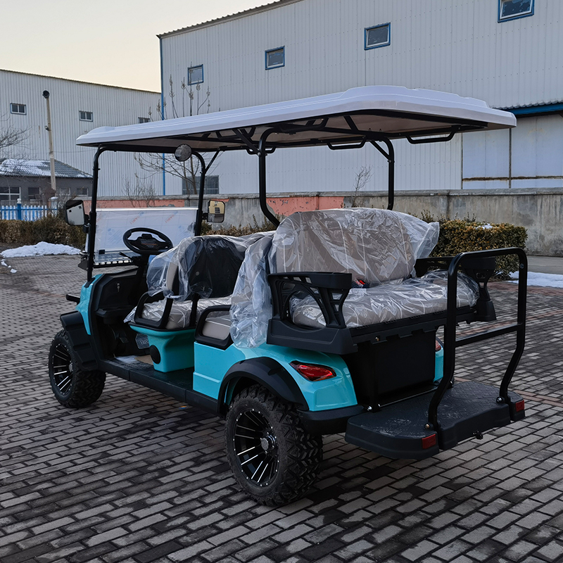 California Street Legal Golf Cart Newly Designed Electric Custom Golf Carts with 72v Lithium 50km Range Truck Body CE Certified