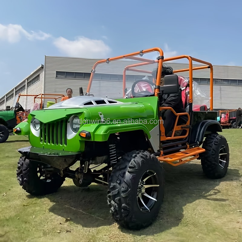Available Cool Design 300CC Fuel-Powered Jeep 2WD/4WD Durable Off-Road Buggy Mini Cart For Farm And Mountain Trails