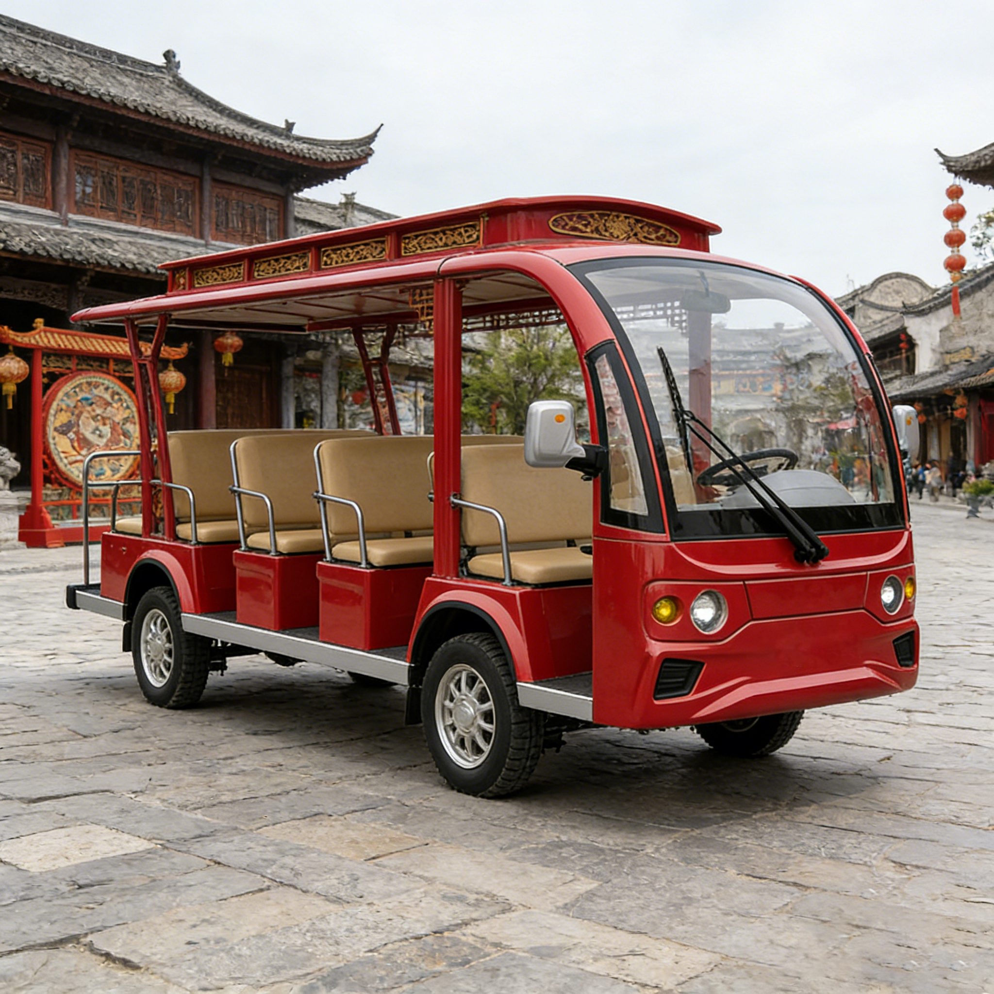 WOLAN Manufacturer 11 Seater Electric Golf Cart with Foldable Seat for Golf Course Community