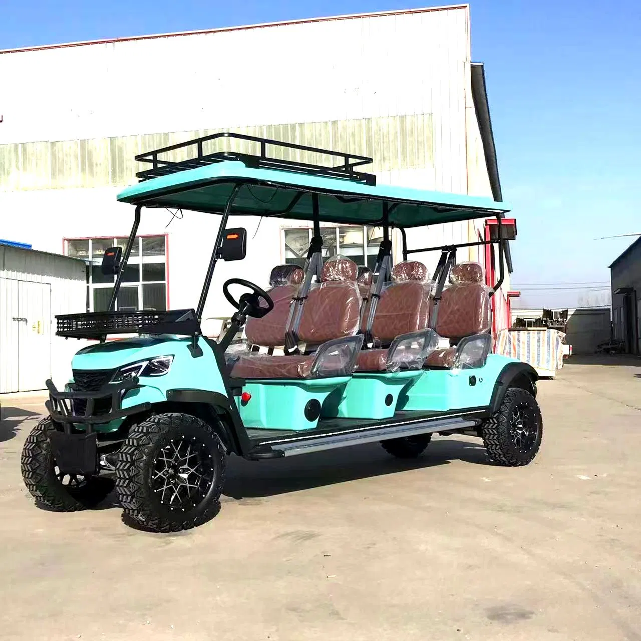 72V Lithium Battery 6 Seaters off Road Street Legal Electric Cheap Prices Buggy for Sale Golf Cart