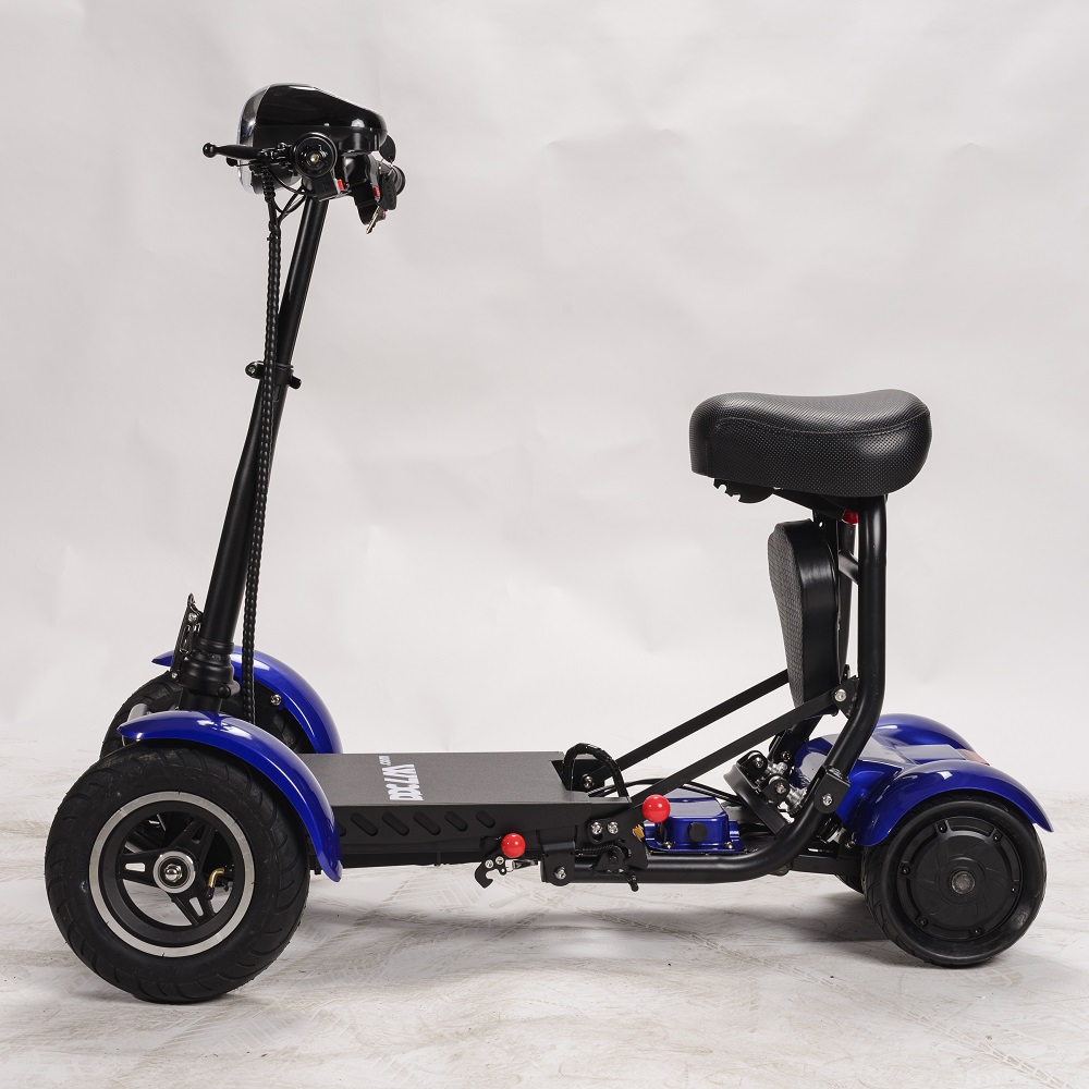 4 Wheeled Electric Mobility Adult Foldable Electric Scooter Golf Cart with Seat