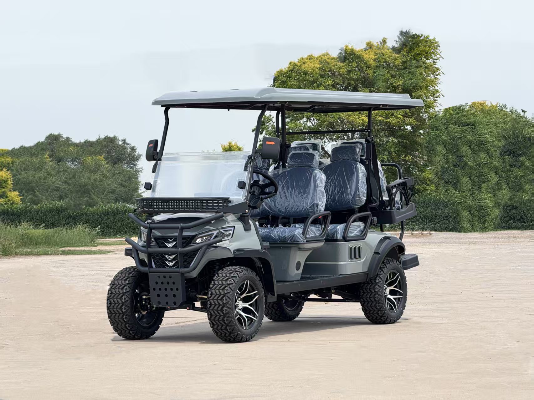 Wholesale Price 6 Seaters Utv 4x4 Gasoline Golf Cart Dab Radio Club Car Buggy Golf Cats Gas Powered