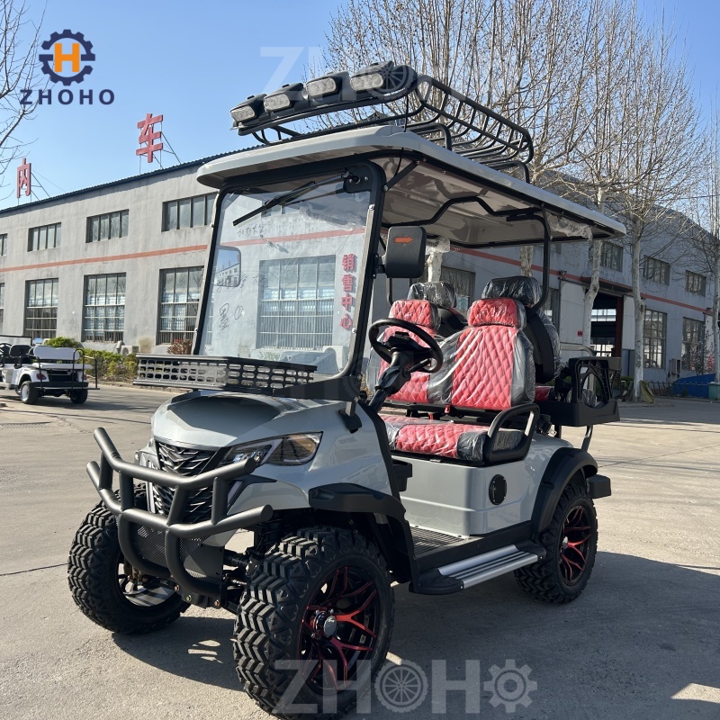 Genuine New Battery-powered 3-4 Seat Electric Golf Cart/pickup Truck/go-kart With A Speed Range Of 30-50 Km/h.