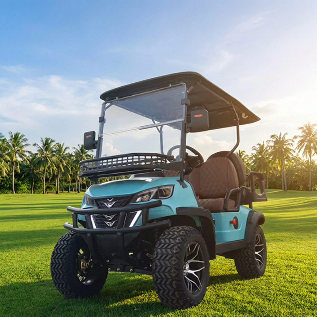 2026 Golf Carts Electric Golf Cars - Foldable Sightseeing Vehicle, Suitable for Sightseeing, Off-road and Golfing Activities.
