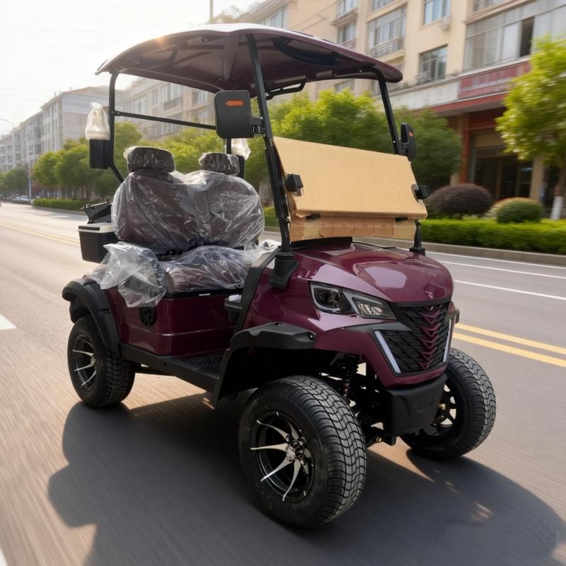 2026 New Luxury Club 5KW 4 Seater 2WD Golf Cart Utility Vehicle Lifted Electric Hunting Lithium Battery Enpower Controller 25MPH