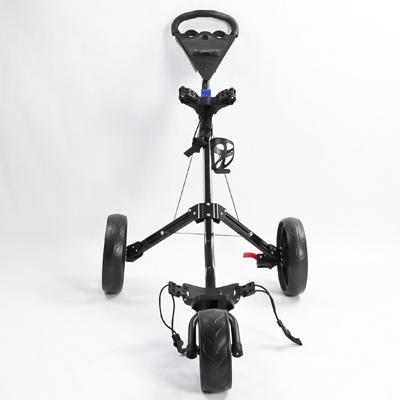 Manufacturer Wholesale Golf Handcart, 3 Wheel Trolley, Foldable Storage Golf Cart