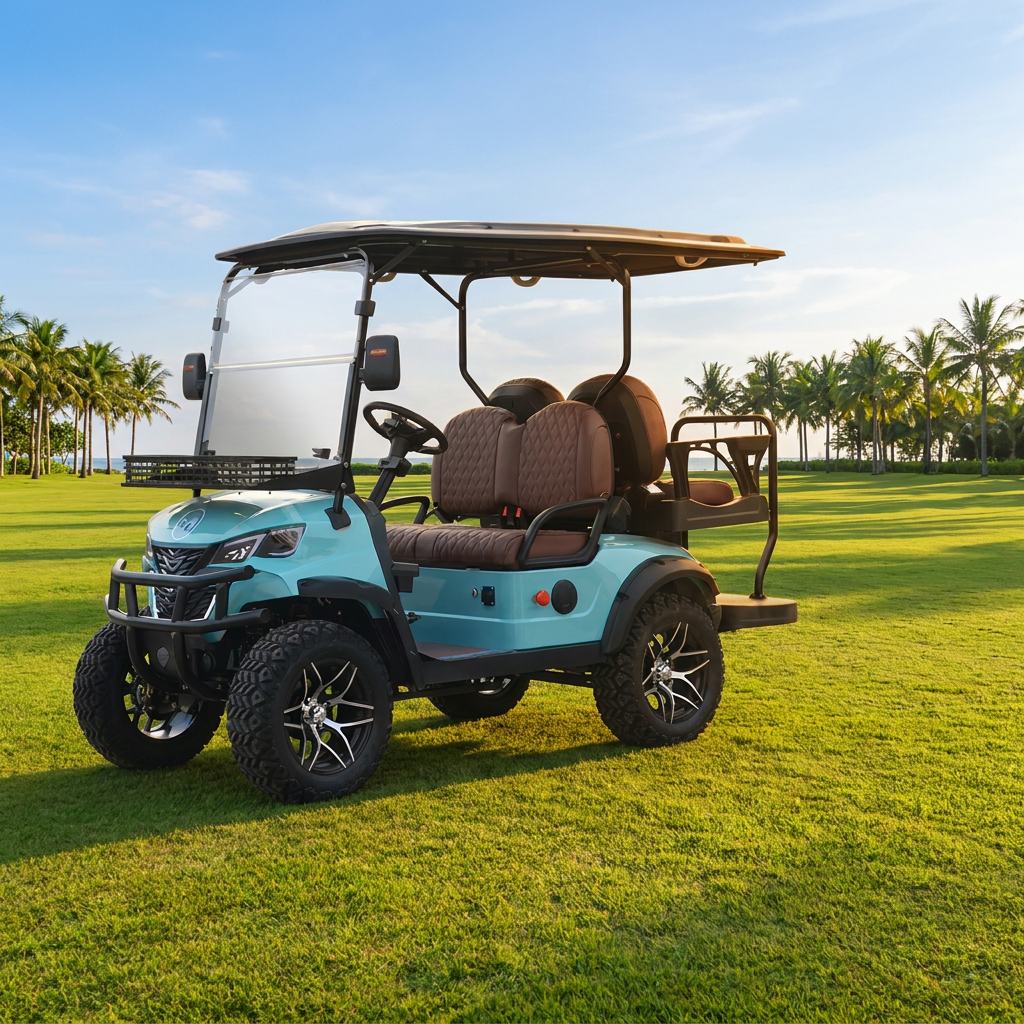 2026 Golf Carts Electric Golf Cars - Foldable Sightseeing Vehicle, Suitable for Sightseeing, Off-road and Golfing Activities.