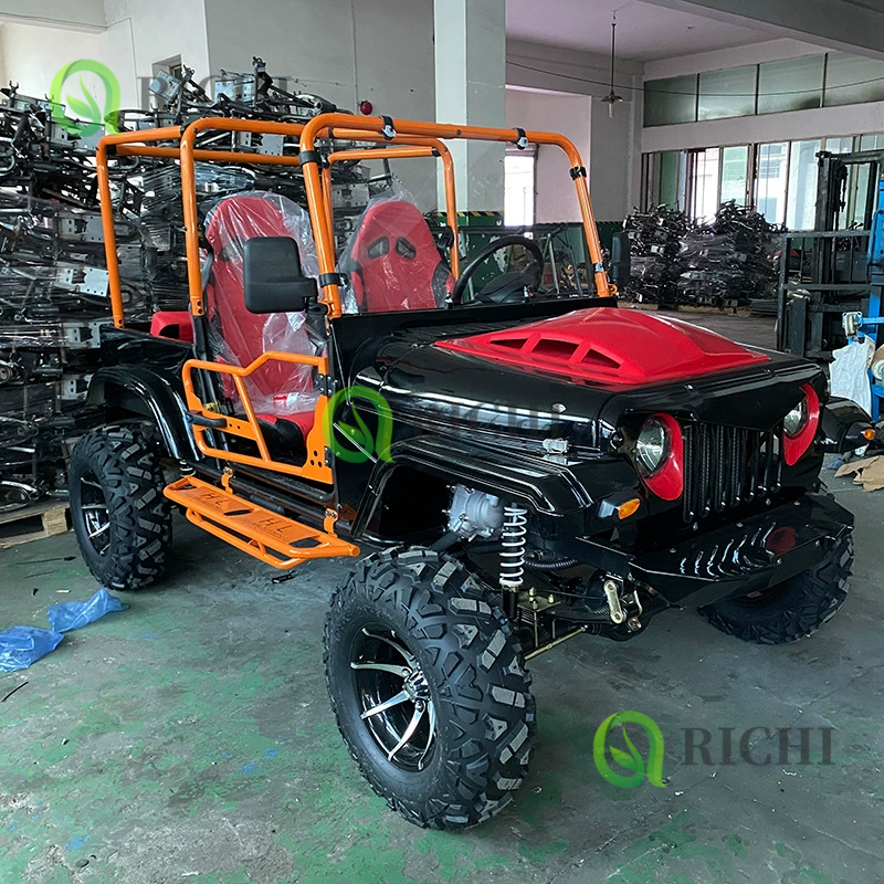 Hot Sale Four Wheeler 4WD 2 /4 Seats Buggy Car 4x4 125cc 150cc 200cc 300cc 350cc 400cc Go Karts Gasoline Golf Carts Jeeps Adults
