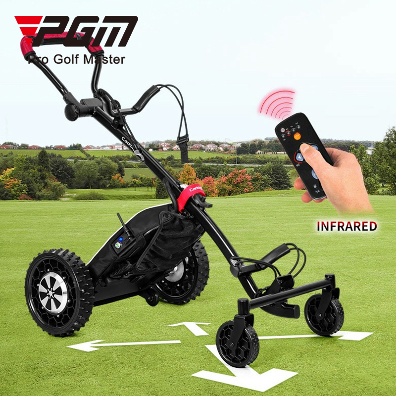 PGM QC008 Smart Automatic AI Golf Trolley Remote Control Electric Golf Trolley Cart 4wheel