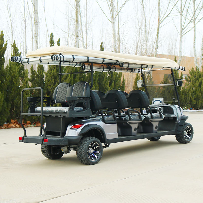 Electric Golf Cart Scooter 8 Seater Mobility Vehicle with Roof for Resort and Personal Use