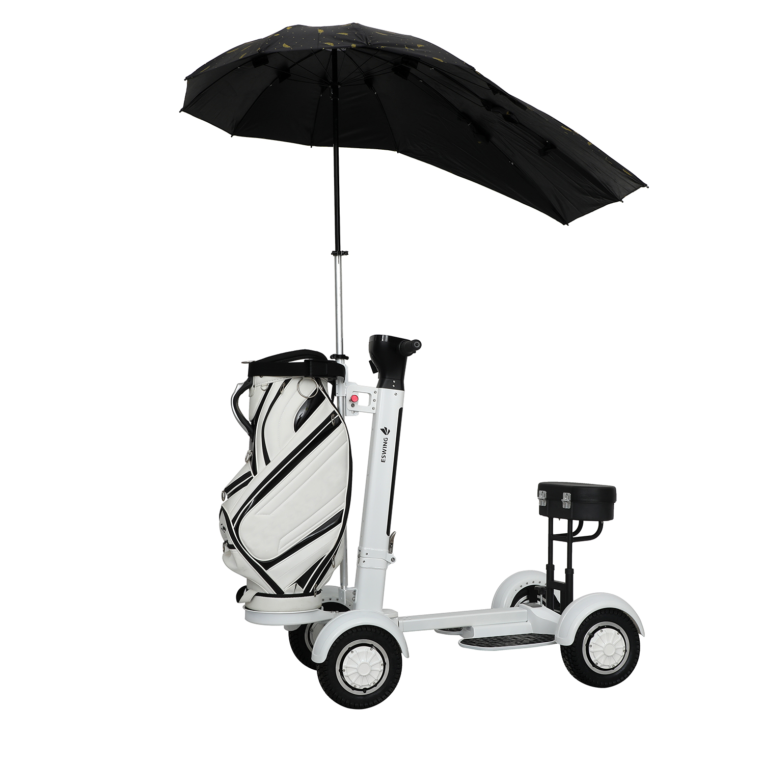 ESWING Golf Trolley Foldable Electric Golf Scooter 4 Wheels Mini Chinese Cheap Electric Golf Carts