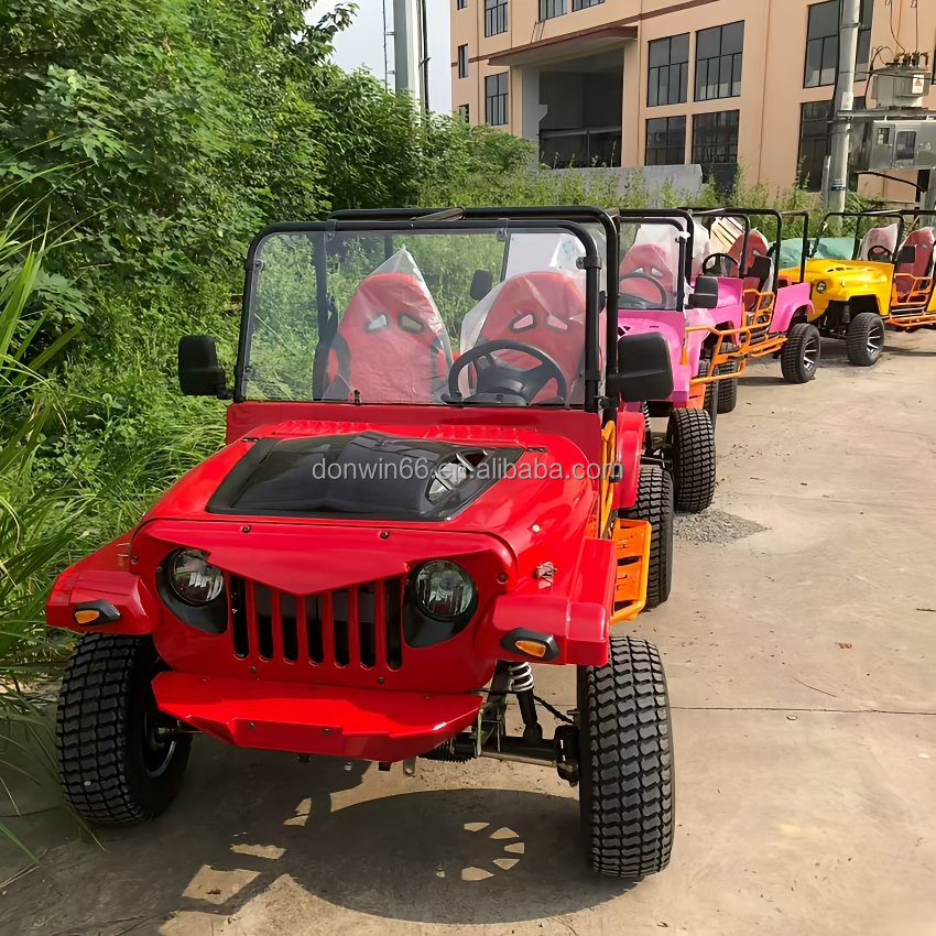 Available Cool Design 300CC Fuel-Powered Jeep 2WD/4WD Durable Off-Road Buggy Mini Cart For Farm And Mountain Trails