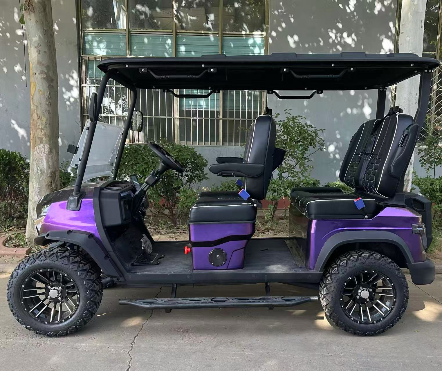 2025 Golf Cart 4 Seat Forward Facing Customizable Electric Golf Cart 48v/60v/72v Voltage Shuotong for Golf with Luxury Seating