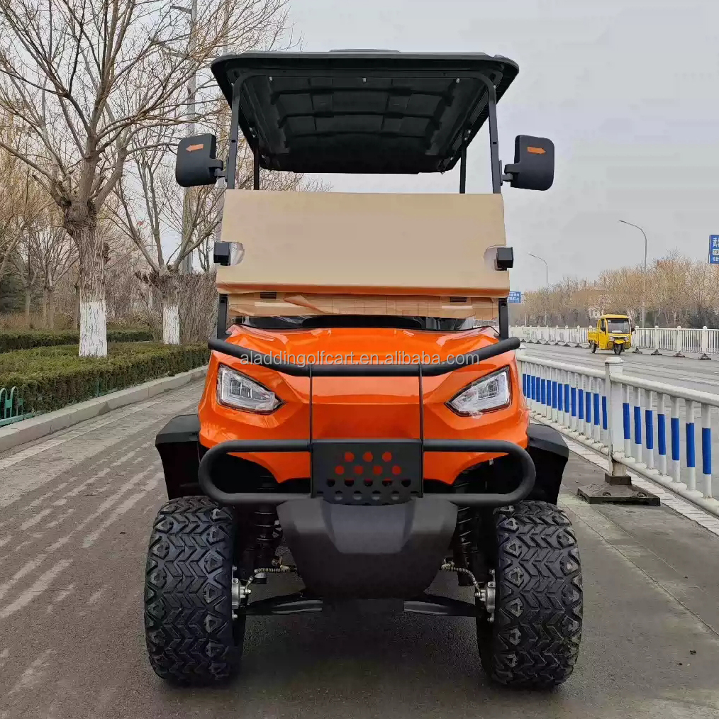 Classic Motorcycles Vehicle Golf Trolley Custom Battery 48 Volt Lithium Powered 4 Seater Electric Golf Cart