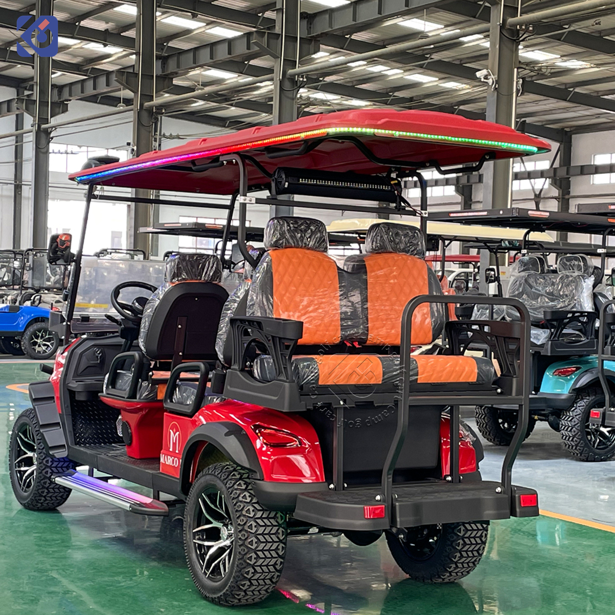 New Design Upgraded 4 Seater Golf Carts Gas Powered Street Legal Gasoline Golf Buggy Car