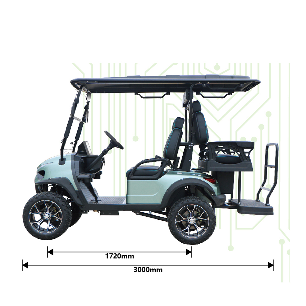 Factory Outlet 4 6 Person Seat Lithium Battery Folding Electric Golf Carts with CE Certificate Custom Electric Golf Carts