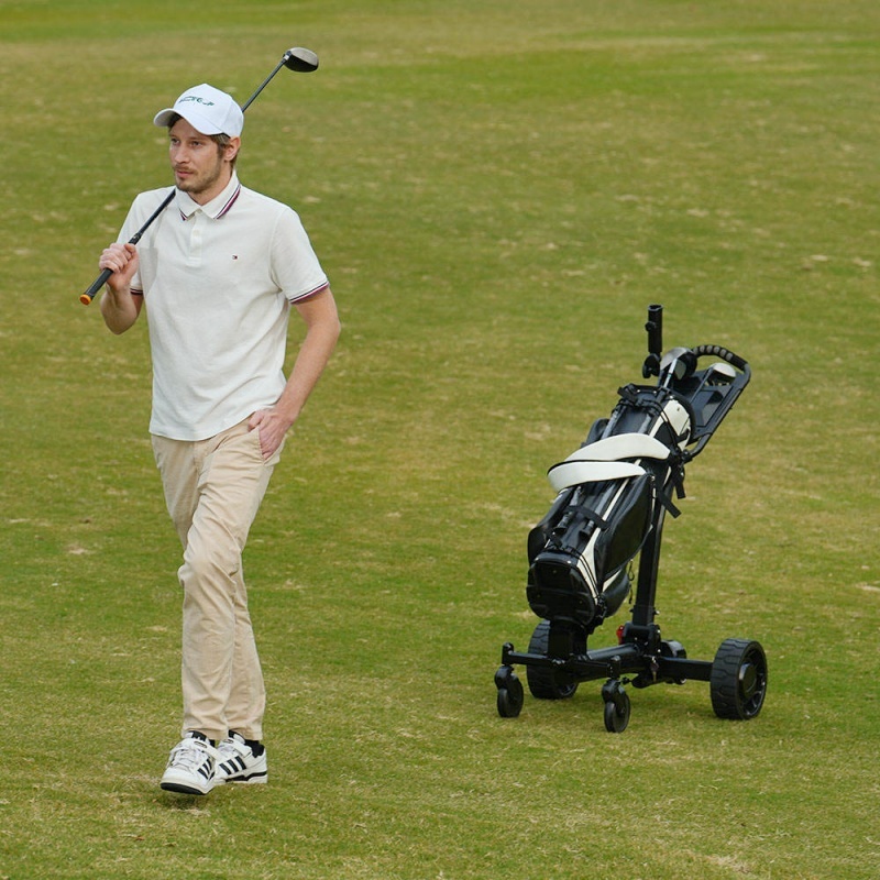 Next-Gen Follow-Me Golf Cart with Lithium Battery Smart Auto-Follow Feature for Seamless Player Tracking Convenience Trolley