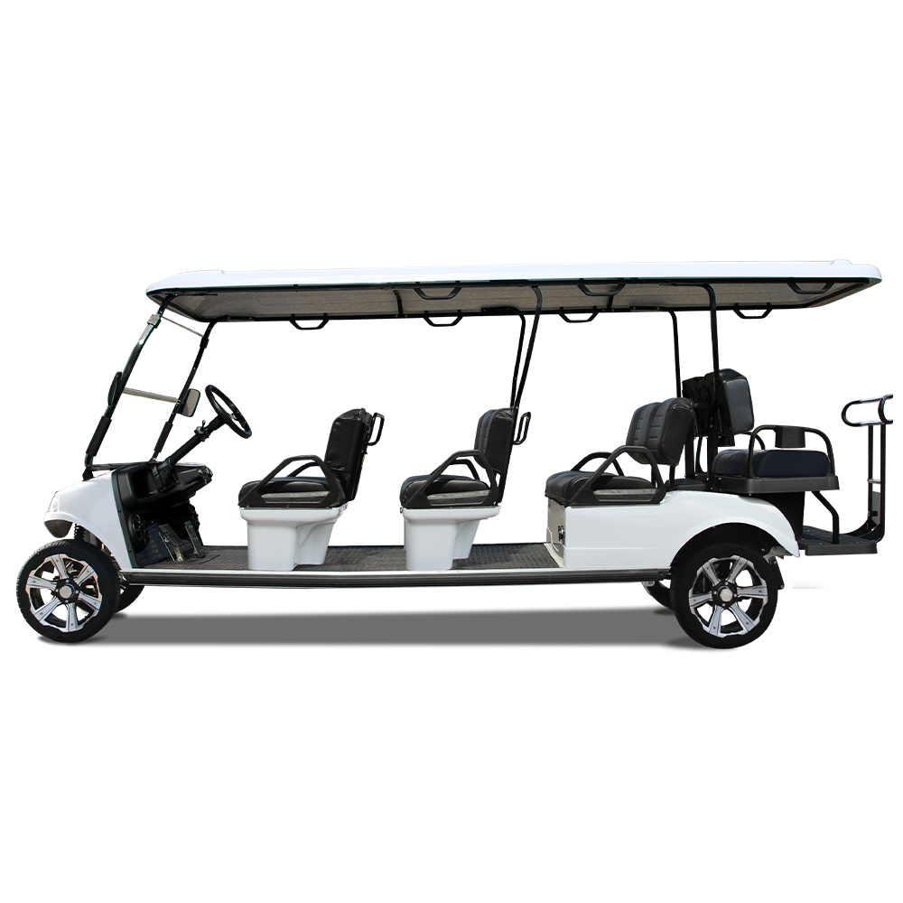 HDK Carrier 8 Electric Golf Buggy 6+2 Seat Commercial Transport Cart for Campus and Community