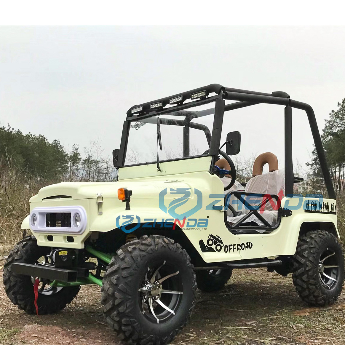 Multifunctional 4x4 Mini Jeep Car New Energy Vehicle Street Legal Gas /Electric Powered Golf Carts Buggy on Sale