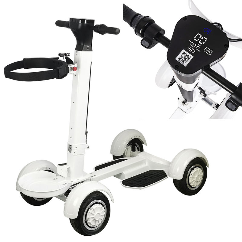 Aluminum Alloy Adult Foldable 4-Wheel Electric Golf Cart Convenient 4-Wheel Golf Trolley
