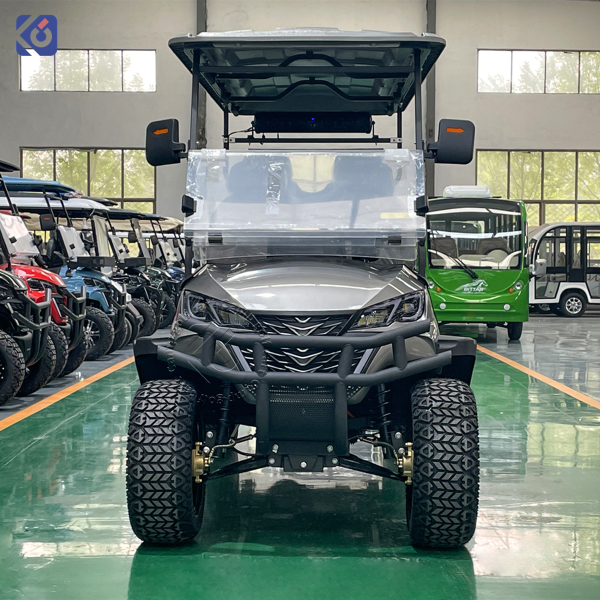 CAMP Luxury Design Street Legal Off-Road Electric 6 Seater Golf Cart 72v Battery Mini Golf Buggy Club Car