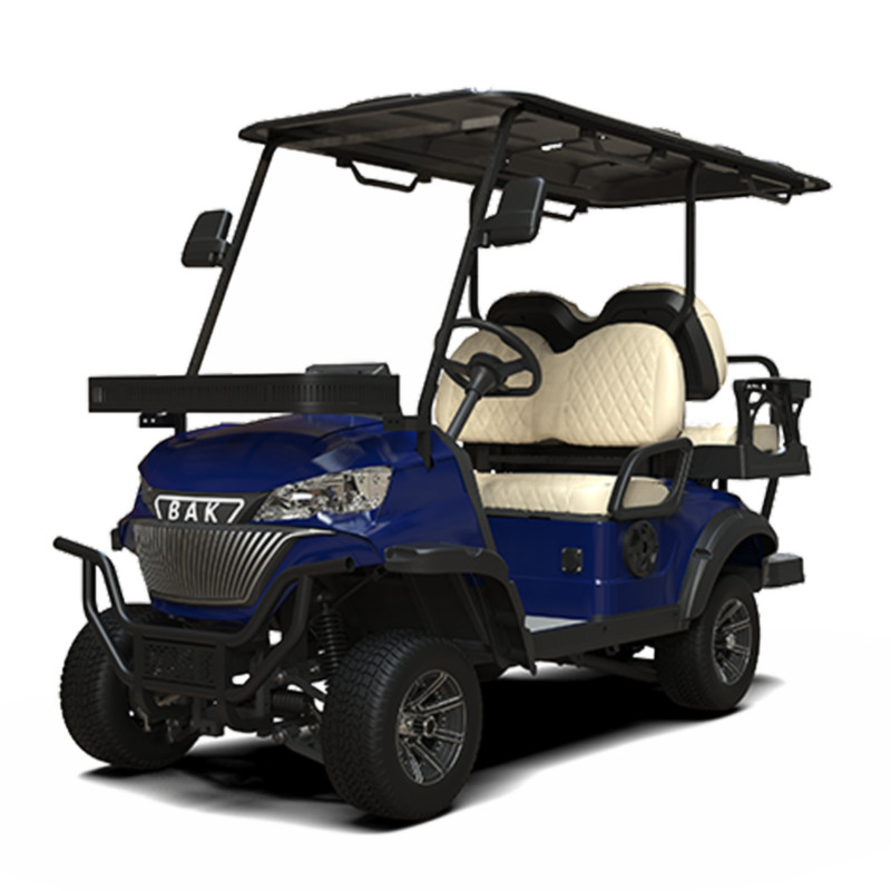 Factory Price Street Legal Club Car Personal 4 Seater Road Hunting Electric Golf Cart 5KW Steel BAK Lithium Battery 30-50km/h