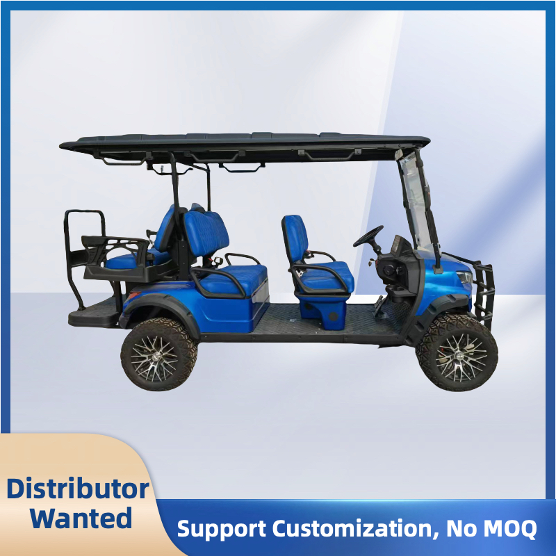 Wholesale Price 4 6 Seats Golf Carts Lithium Battery Hotel Beach Golf Buggy GPS Equipped Golf Carts Electric With Luggage Box