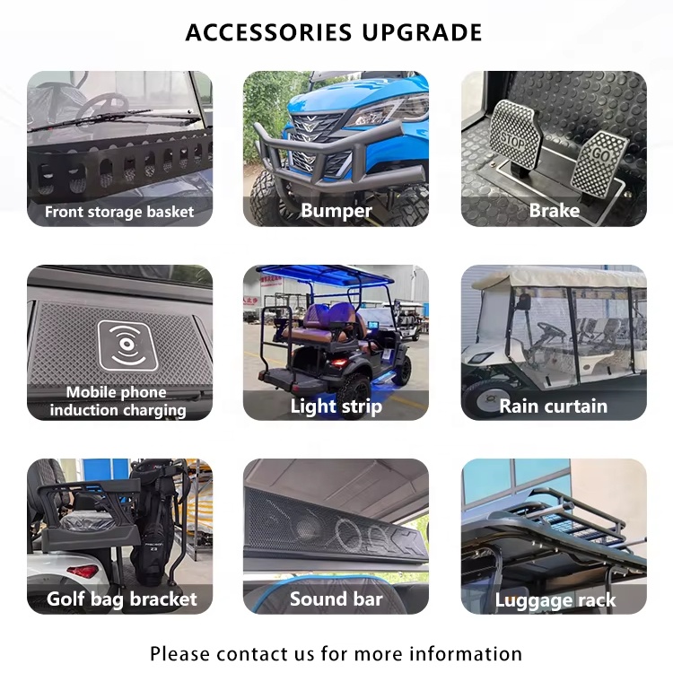 4 Seater 6 3 Person Electric Golf Carts Cheap Prices Buggy Car for Sale Chinese Retro Golf Cart