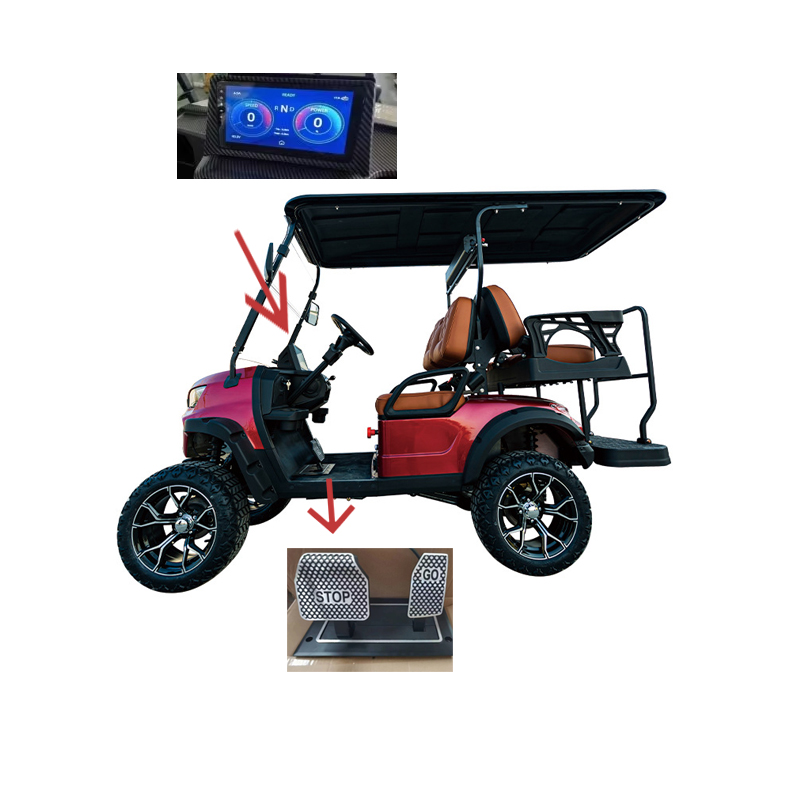 Affordable Club Chinese Electric Golf Cart Car For Sale 72V Lithium Custom Comfortable 4 Seats Electric Golf Carts