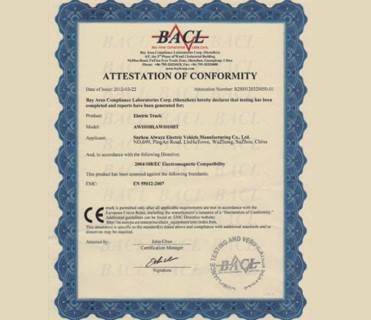 CE Certificate