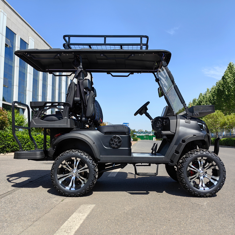 Factory Wholesale Road Legal 4-Seater Electric Sightseeing Golf Carts 5KW Lithium Battery for Hunting &amp; Golfing