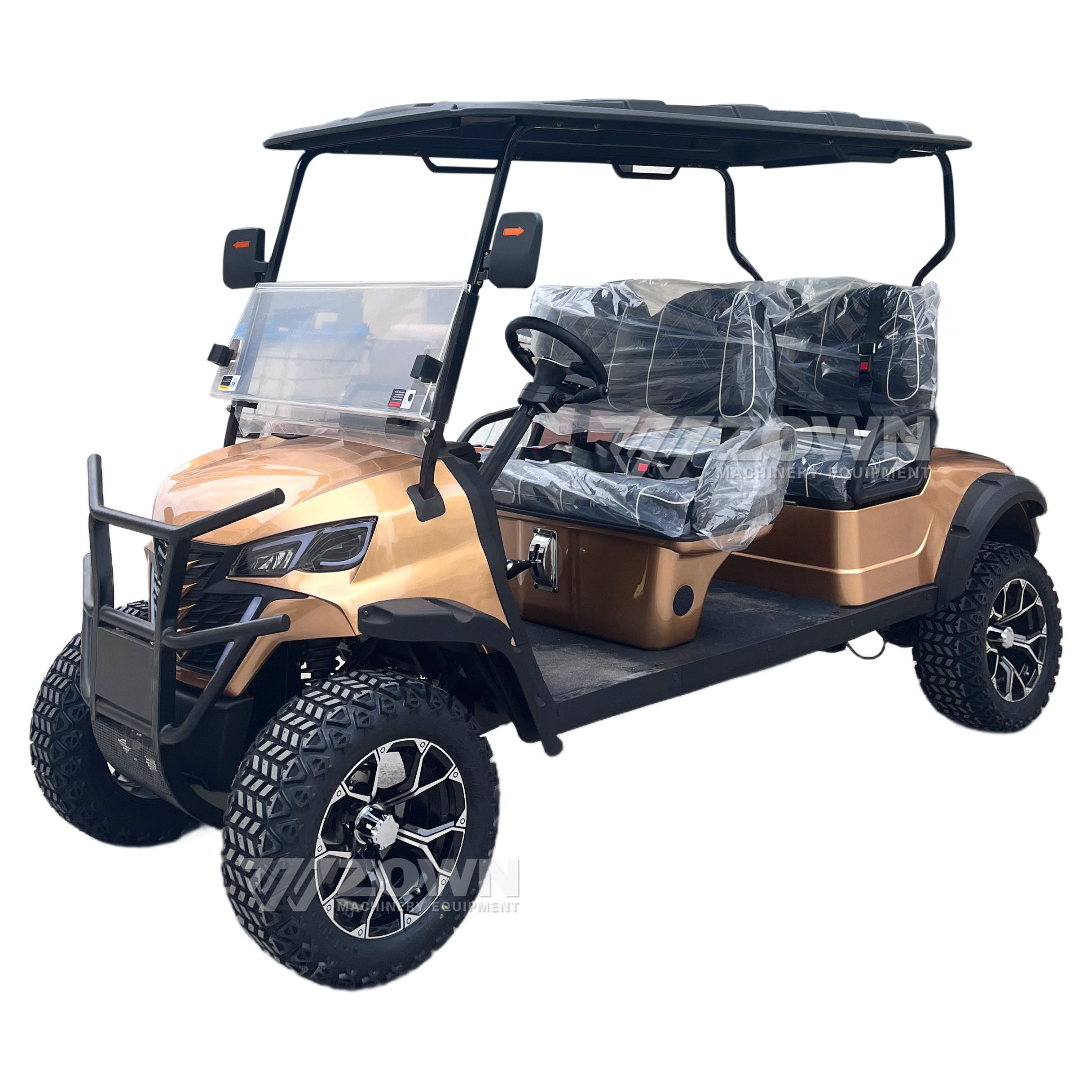 2026 Trend Intelligent Electric Off-road Golf Cart Touch Screen Multimedia 4 Seater Lithium CE Certified for Community Use