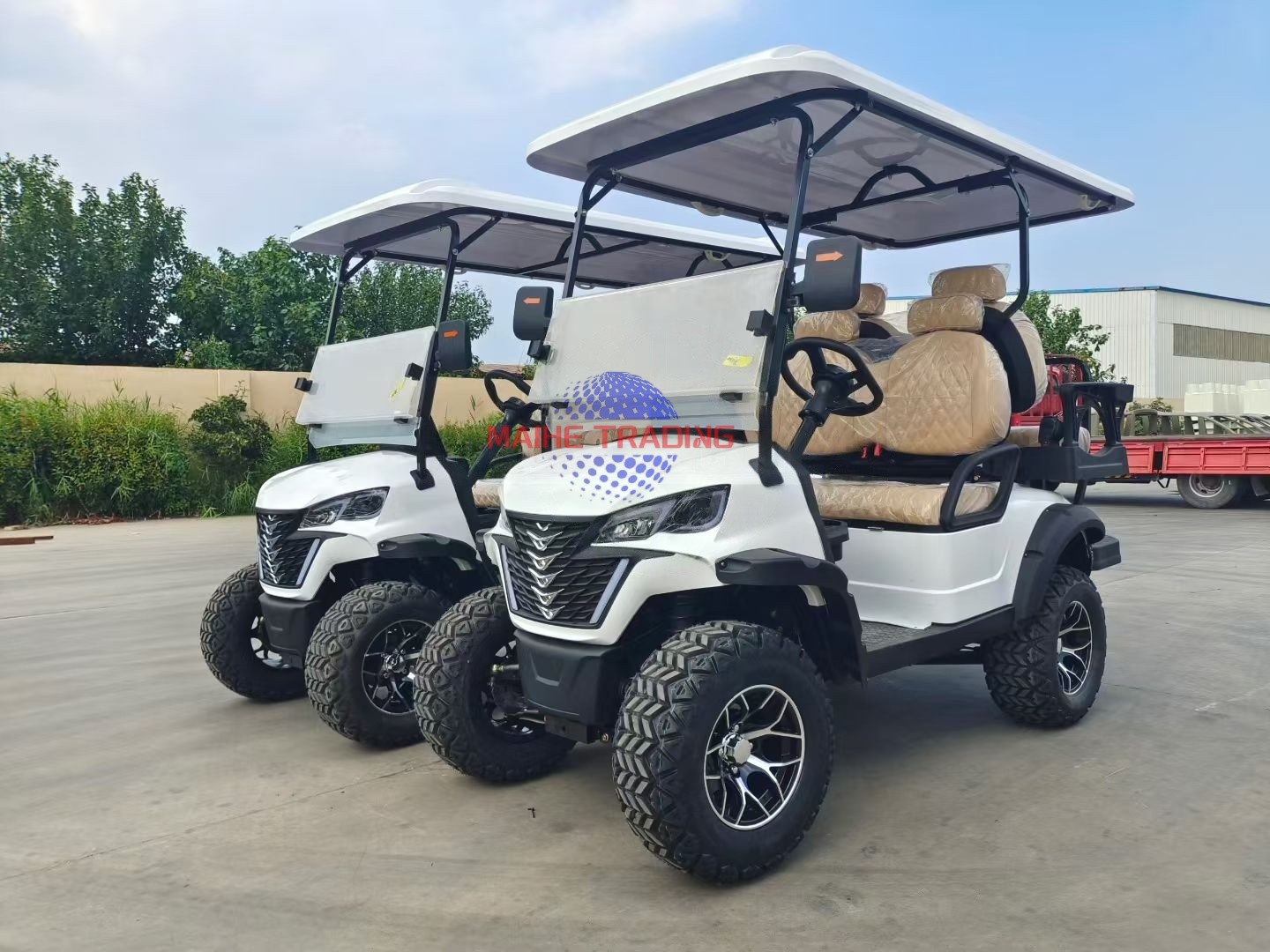 Factory Custom Electric Golf Carts Four Seaters Motor 48 Volts Club Golf Car Buggy