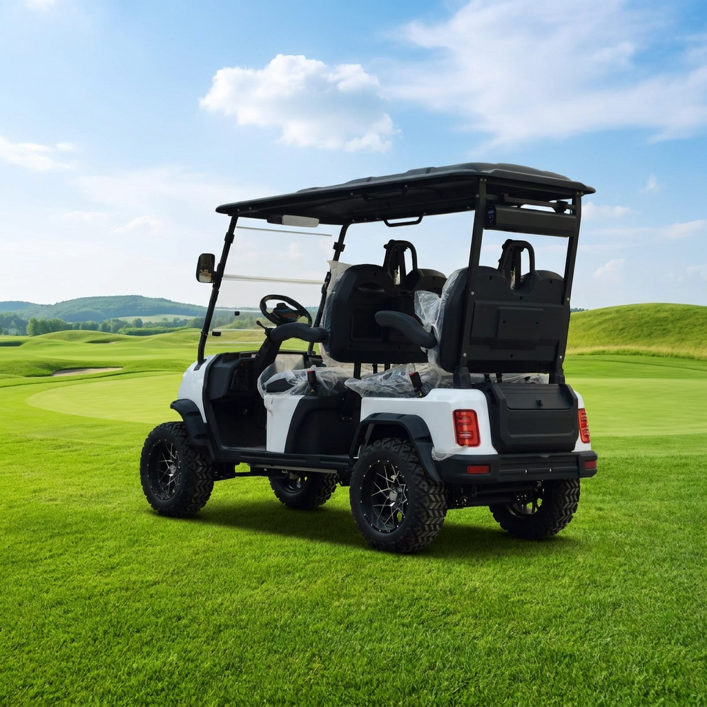 Street Legal 4-Seater Electric Golf Carts Equipped with 3.5KW Powerful Motor for Scenic Area Sightseeing and Communities