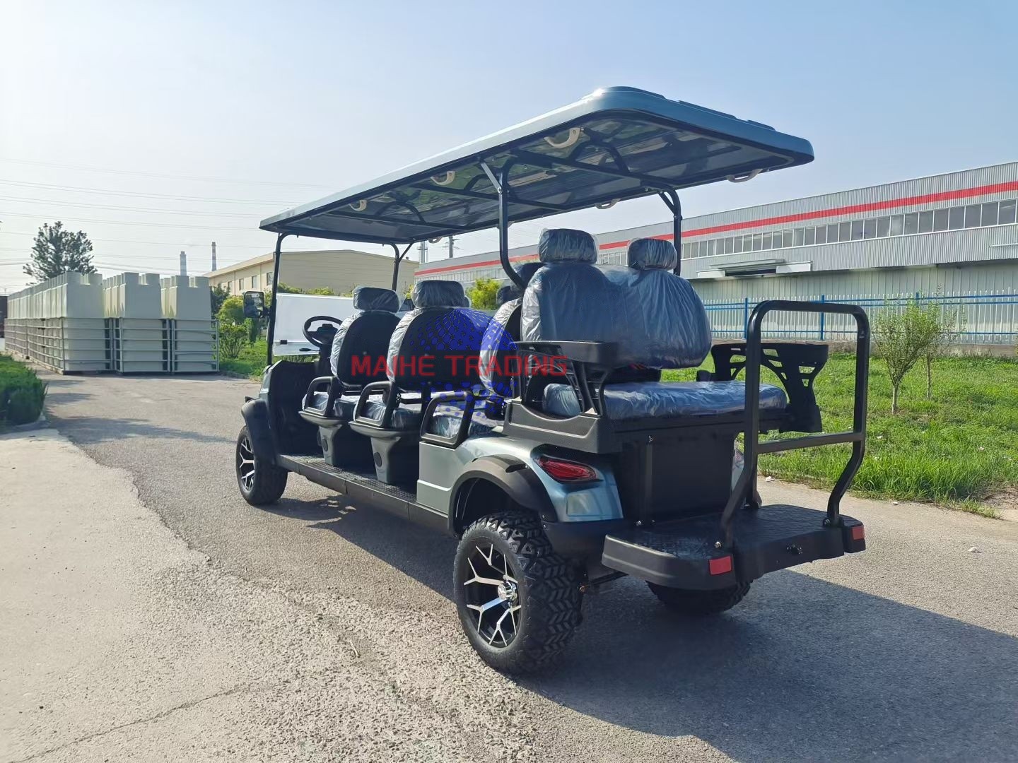 Golf Cart 8 Seater Electric Foldable Seats High Load Capacity 50-70km/h 70-90km for Community Sightseeing