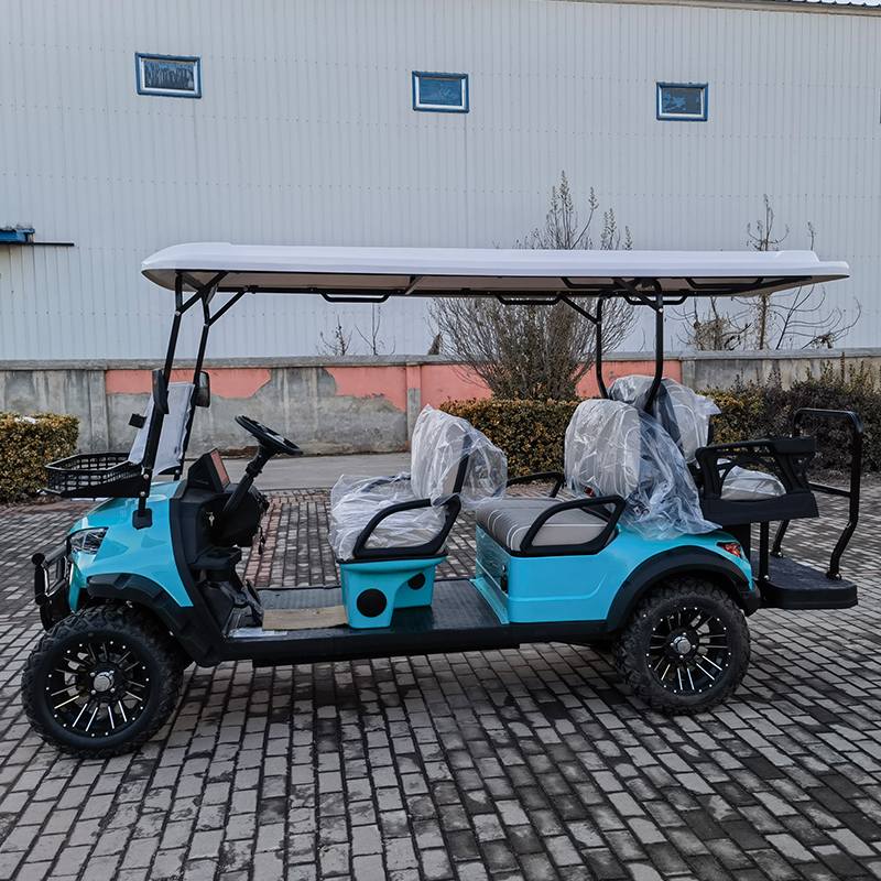 California Street Legal Golf Cart Newly Designed Electric Custom Golf Carts with 72v Lithium 50km Range Truck Body CE Certified